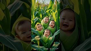 🌽 corn baby 🌽corn aishortvideo viralvideo baby fruit [upl. by Ahsemaj]