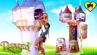 Torre de Princesa Rapunzel y Cuento de Enredados con Muñecas para niños y niñas [upl. by Siloa]