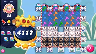 Candy Crush Saga level 4117 NO BOOSTERS  Nightmarishly Hard Level  3 Stars 🌟🌟🌟 [upl. by Olmstead283]