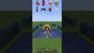 Electric Water vs Mob Jumps shorts minecraft meme [upl. by Nivrem]