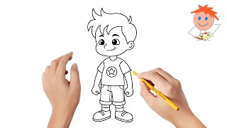 How to draw a little boy  Easy drawings [upl. by Mabel]