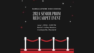 2024 Randallstown High School Senior Prom Red Carpet Event [upl. by Eilyab]