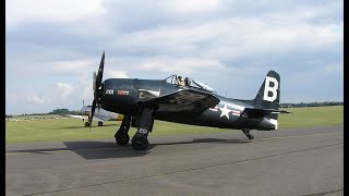 F8F Bearcat Aerobatics at Flying Legends Airshow Duxford UK July 2011 [upl. by Ahsikam]