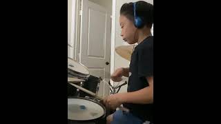 I drummed to smells like teen spirit by nirvana   I’m OK at it [upl. by Jabon623]