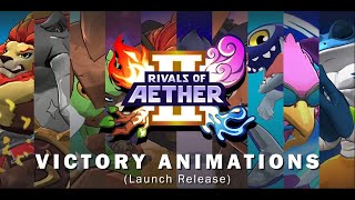 Rivals Of Aether II Victory animations Launch Release [upl. by Eahs]