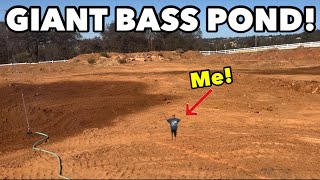 Giant DIY Bass Pond Fail [upl. by Ahsytal]