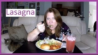 Lasagna Salad Dinner Roll MUKBANG [upl. by Shell]