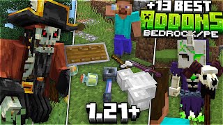 TOP 13 ADDONS DEFINITIVOS PARA SURVIVAL EN MINECRAFT 121 BedrockPE MODS PARA MINECRAFT PE 121 [upl. by Adnorahs]