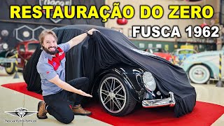 08 MESES em 30 MINUTOS Passo a passo da RESTAURAÇÃO do FUSCA 1962  PERSONALIZAÇÃO COMPLETA 🖤😱 [upl. by Trelu756]