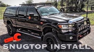 HOW TO FIT A SNUGTOPCANOPYCAMPER INSTALL OVERLAND F250 BUILD [upl. by Hecker]