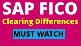 SAP FICO Clearing Difference Manual F03 [upl. by Zendah]