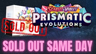 Prismatic Evolutions PC ETB Sells Out [upl. by Fennie51]