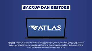 TUTORIAL  52 Backup Data Backup and Restore  Aplikasi ATLAS [upl. by Hiller]