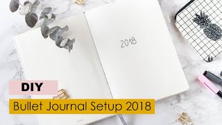 Bullet Journal Setup für Eilige  Monatsübersicht  Wochen  schlicht amp einfach [upl. by Ailla]