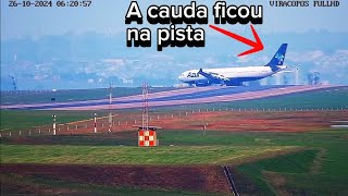 PILOTO DO 737 PERGUNTOU SE A CAUDA DO AZUL NA PISTA NÃO IA INTERFERIR NA DECOLAGEM EM CAMPINAS VCP [upl. by Sudnac95]