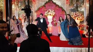 Groom With Bride Mates  Woh Ladki Jo Sabse Alag Hai  shaadiweddingdance weddingchoreography [upl. by Nnylrahc]