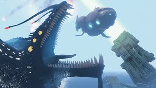 The Gargantuan Leviathan EATING the SUNBEAM Is Even Better Now  Subnautica Return of the Ancients [upl. by Ellerad]