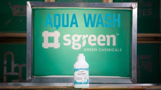 Sgreen Aqua Wash Water Based Ink Degrader by Franmar [upl. by Rinee]