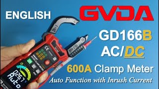 GVDA GD166B the 600A ACDC clamp meter full of features with AutoSmart function for better safety [upl. by Ayhdnas257]