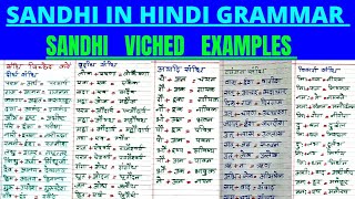 Sandhi संधि । Sandhi Viched । Sandhi Vichchhed Karen । संधि विच्छेद कैसे करें । Sandhi Examples [upl. by Hermon]