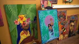 Atelier peinture à Tahiti avec Océane  Tahiti Whattodo [upl. by Lhamaj]