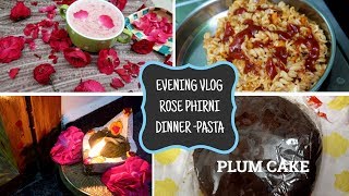 Evening VlogGulab PhirniMaakal vilakuPasta DinnerGift from youtuber [upl. by Notecnirp]