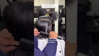 Silk Press on 4C Natural Hair By slayedbylj 4cnaturalhair 4chairstyles 4chair naturalhair [upl. by Aryan122]