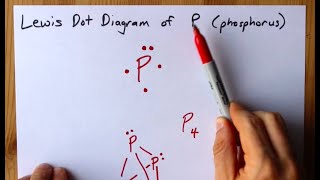 How to Draw the Lewis Dot Diagram of P Phosphorus [upl. by Ahtanaram]