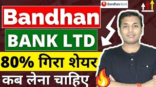 Bandhan Bank  अब क्या करें  Bandhan Bank Share Latest News  Bandhan Bank Share Analysis  Bandhan [upl. by Berneta]