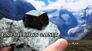 Rockhounding Garnet Crystals Easy to find Almandine from Granatenkogel Ötztal Austria [upl. by Moguel962]