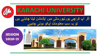 University of Karachi Admission Details 202021MorningEvening Program Bachelors Fee Structure [upl. by Anits260]