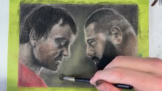 Drawing Timelapse  Devon Larratt Vs Levan Saginashvili [upl. by Adnofal]