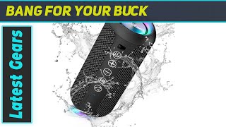 Ortizan IPX7 Waterproof Portable Bluetooth Speaker Best Small Speaker with Big Sound [upl. by Negris418]