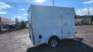 Cargo Mate 5x10 Enclosed Trailer w Ramp Door amp Brakes  AAA Trailer  Howell MI [upl. by Einnok]