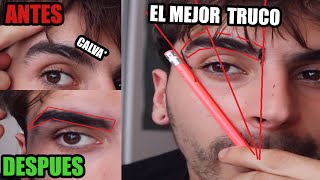 TUTORIAL COMO DEPILAR Y RELLENAR LAS CEJAS  EL MEJOR TRUCO COMO HACERSE CEJAS PERFECTAS HOMBRE [upl. by Ennoirb548]