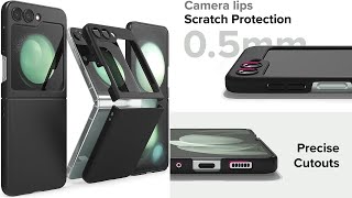 Z Flip 5 Ringke Case Review Size Fit Feel Protection Drop Test Camera Sensor Cover Samsung Galaxy [upl. by Niwre8]