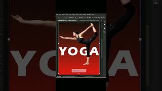 How to make yoga text effect in photoshop graphicdesigner digi mentor [upl. by Etteragram]