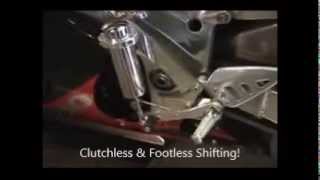 Pingel All Electric Shifter Kit Demo on Suzuki GSXR750 [upl. by Brandie]