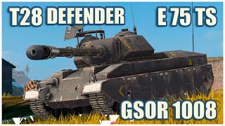 T28 Defender E 75 TS amp GSOR 1008 • WoT Blitz Gameplay [upl. by Mutua]