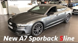 Audi A7 Sportback Sline 2018 in depth full review in 4K interior amp exterior [upl. by Ettelocin]