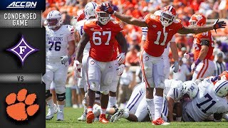 Furman vs Clemson Condensed Game  2018 ACC Football [upl. by Noteek794]