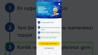 Turkcell uygulamasında yeni hat alma ve numara taşıma [upl. by Anelej]