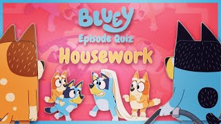 Bluey Season 3  HOUSEWORK 🏠  Episode Quiz  Those kids are nuts [upl. by Gillie]