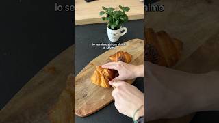 ti porto i cornetti a letto🫠 cornetti ricetta colazione croissant [upl. by Elyl]