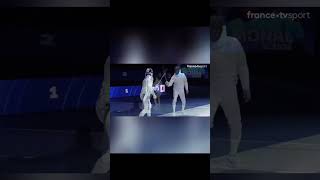 What happened fencing sports highlights olympicfencing epeefencing viralvideo trending [upl. by Sidnak245]