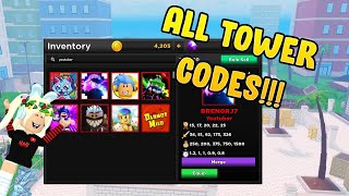 All Youtuber Tower codes Ultimate Tower Defense Simulator [upl. by Salter]