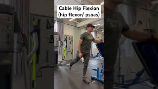 Cable Hip Flexion psoas hip flexor [upl. by Nomit162]