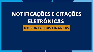 Tutorial para aderir às Notificações e Citações Eletrónicas no Portal das Finanças [upl. by Ecarret288]