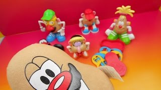 JACK IN THE BOXS MR POTATO HEAD KIDS MEAL SET OF 6 TOYS VIDEO REVIEW [upl. by Anawek]