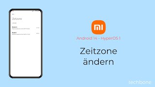 Zeitzone ändern  Xiaomi Android 14  HyperOS 1 [upl. by Aniratac]